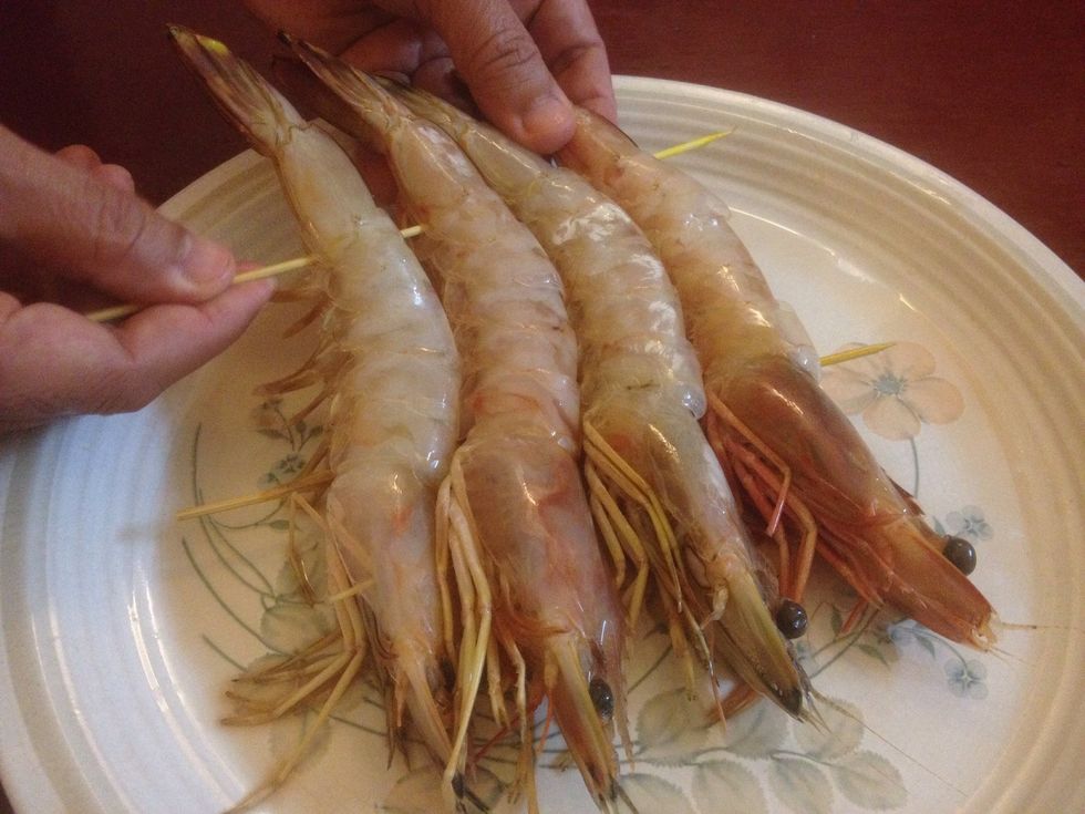 If you live in an area where king prawns are not easy to get, you may go head-over-heels when suddenly you come across them in the market.