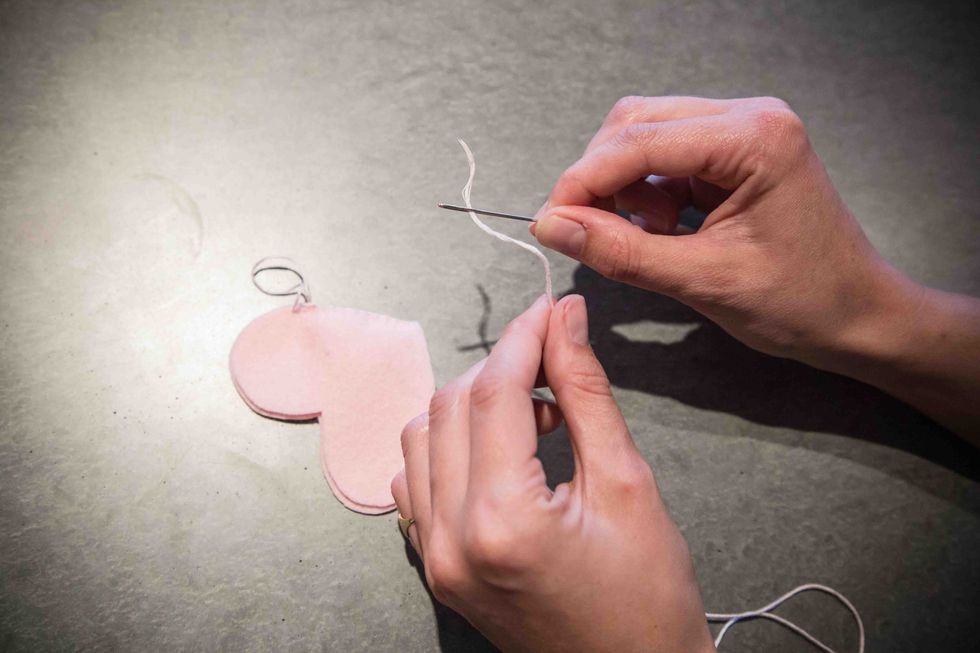 If you make a mistake or it's not looking the way you want it to, unthread the embroidery floss from the needle.