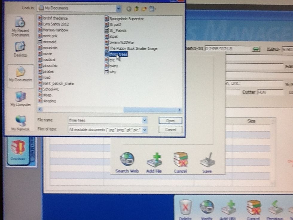 If you needed to download click on your file to open.