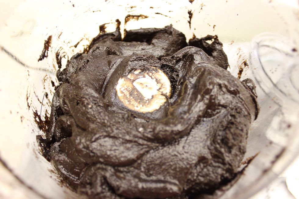 If you over blended....like I did, the cream cheese begins to melt. To fix this, add more crushed Oreo crumbs. :)