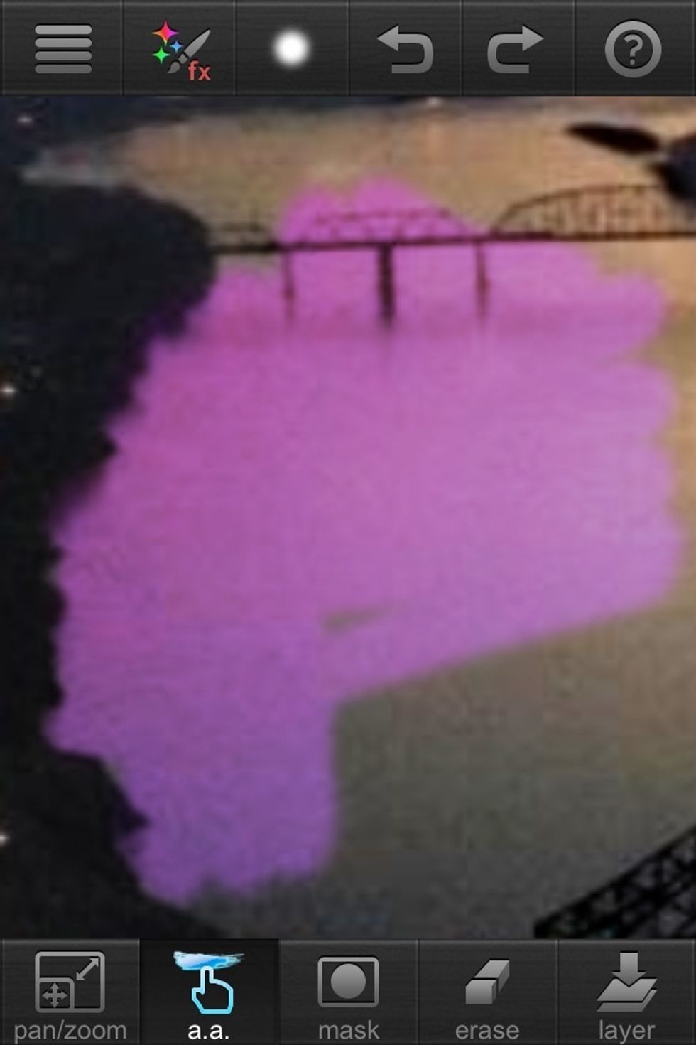 If you Over lap on dark areas some with the Astro ambiance it should be fine. If its not zoom in and erase it!