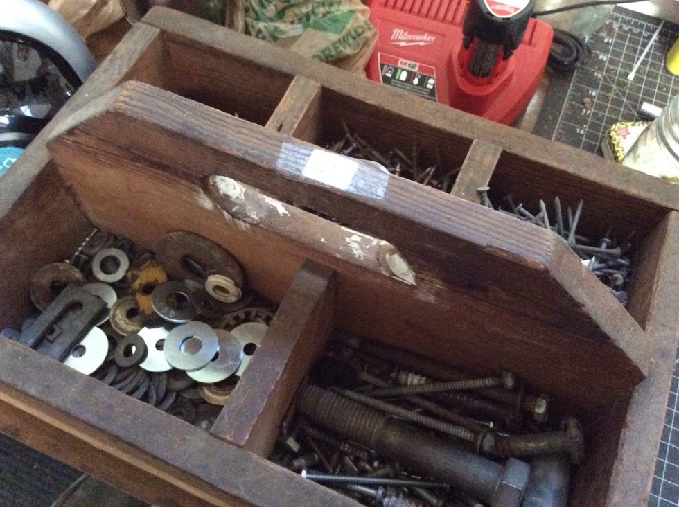 If you plan on continuing to build things yourself, flea market finds like this are great. To give the rack a vintage feel I used older washers like these pictured here.