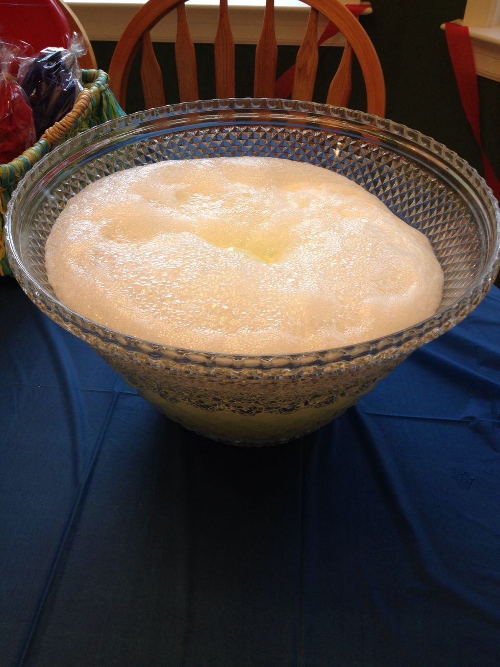 If you pour directly on the sherbert, it will become very fizzy.