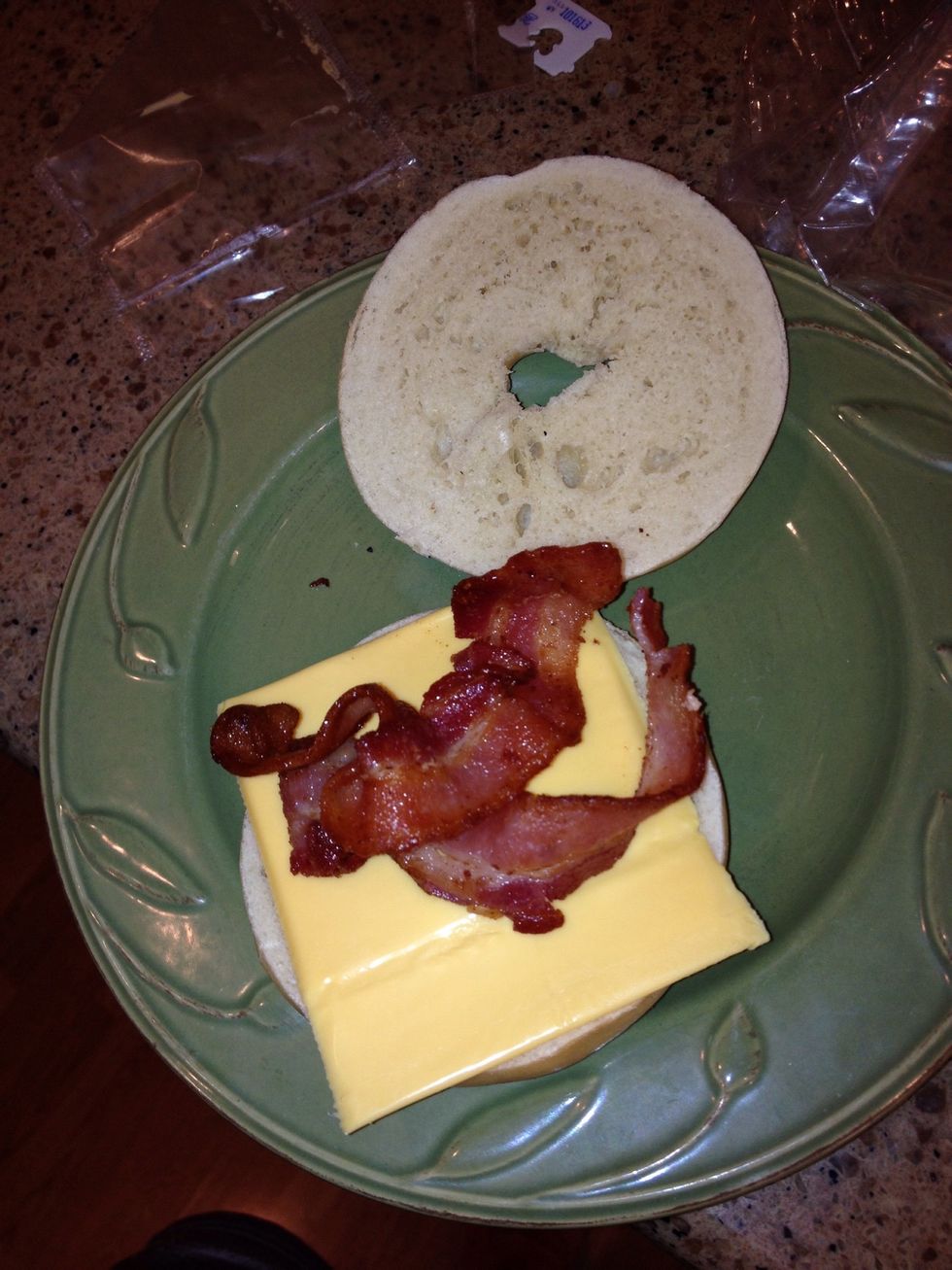 If you prefer, add bacon to your egg mcmuffin!