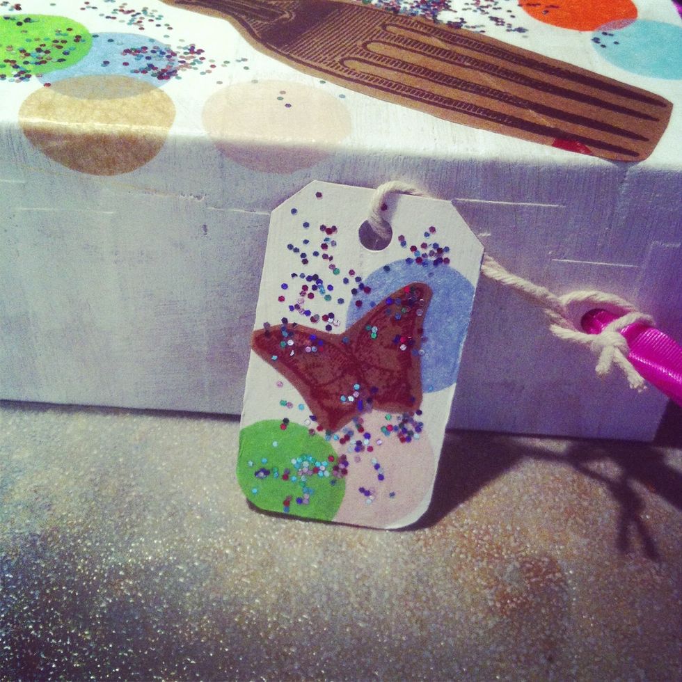 If you're feeling even more crafty, why not make a gift card out of the cereal box top you removed in the beginning. :-)