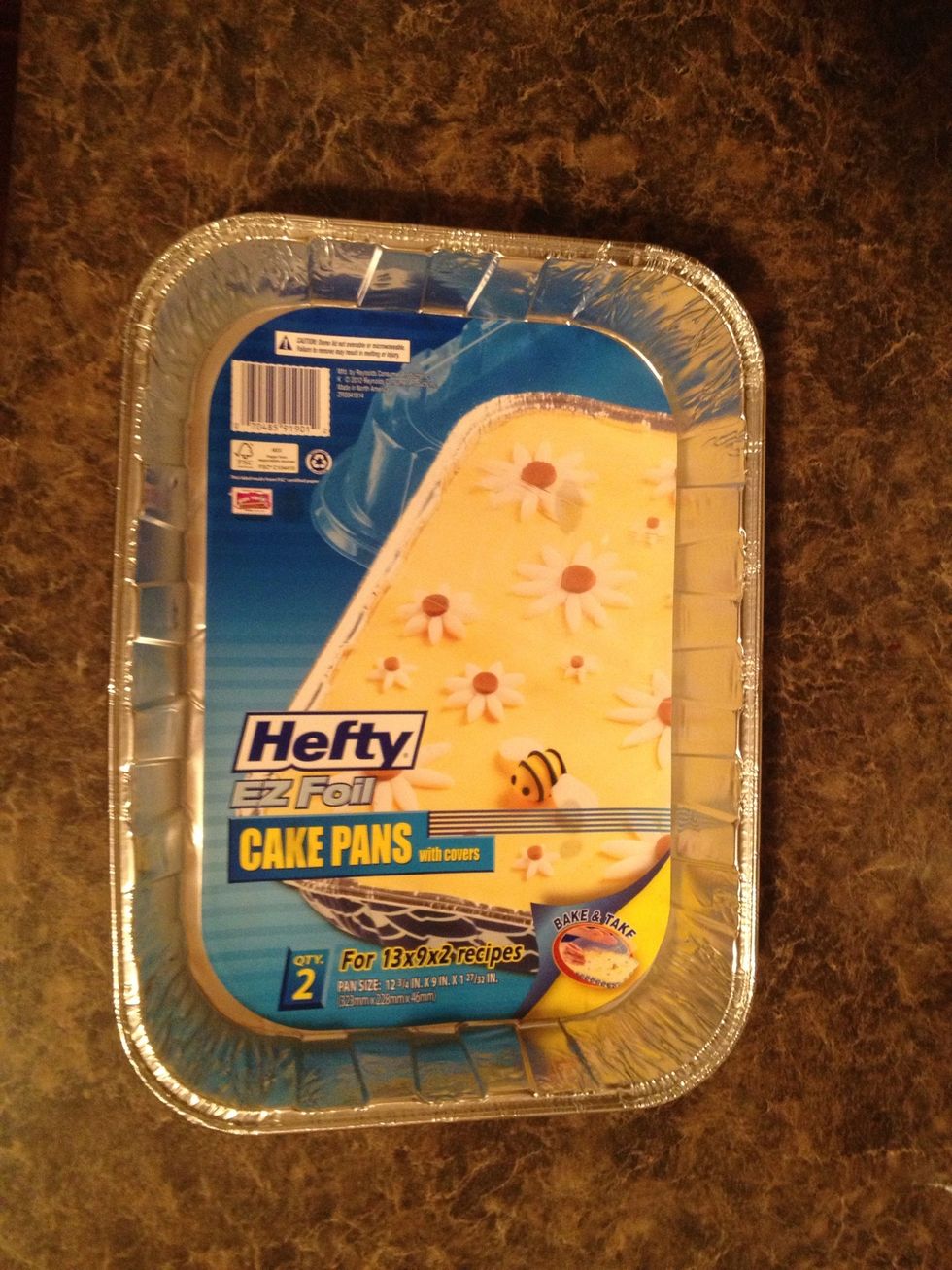 If you're going to do one large cake then you'll use the 13x9 size cake pan.