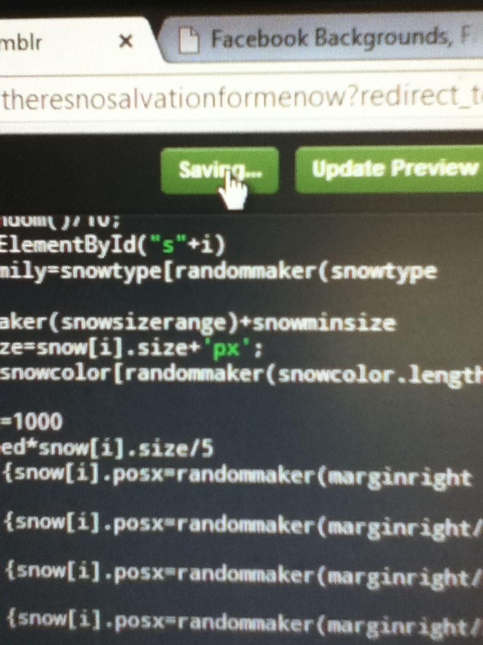 If you're happy with it, click save!
