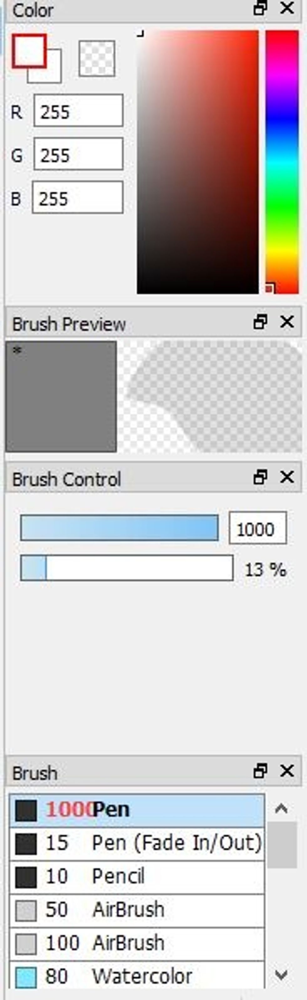 If you're like me, and feel the need to lighten your dress a little bit, adjust your settings like mine and just brush over your dress.