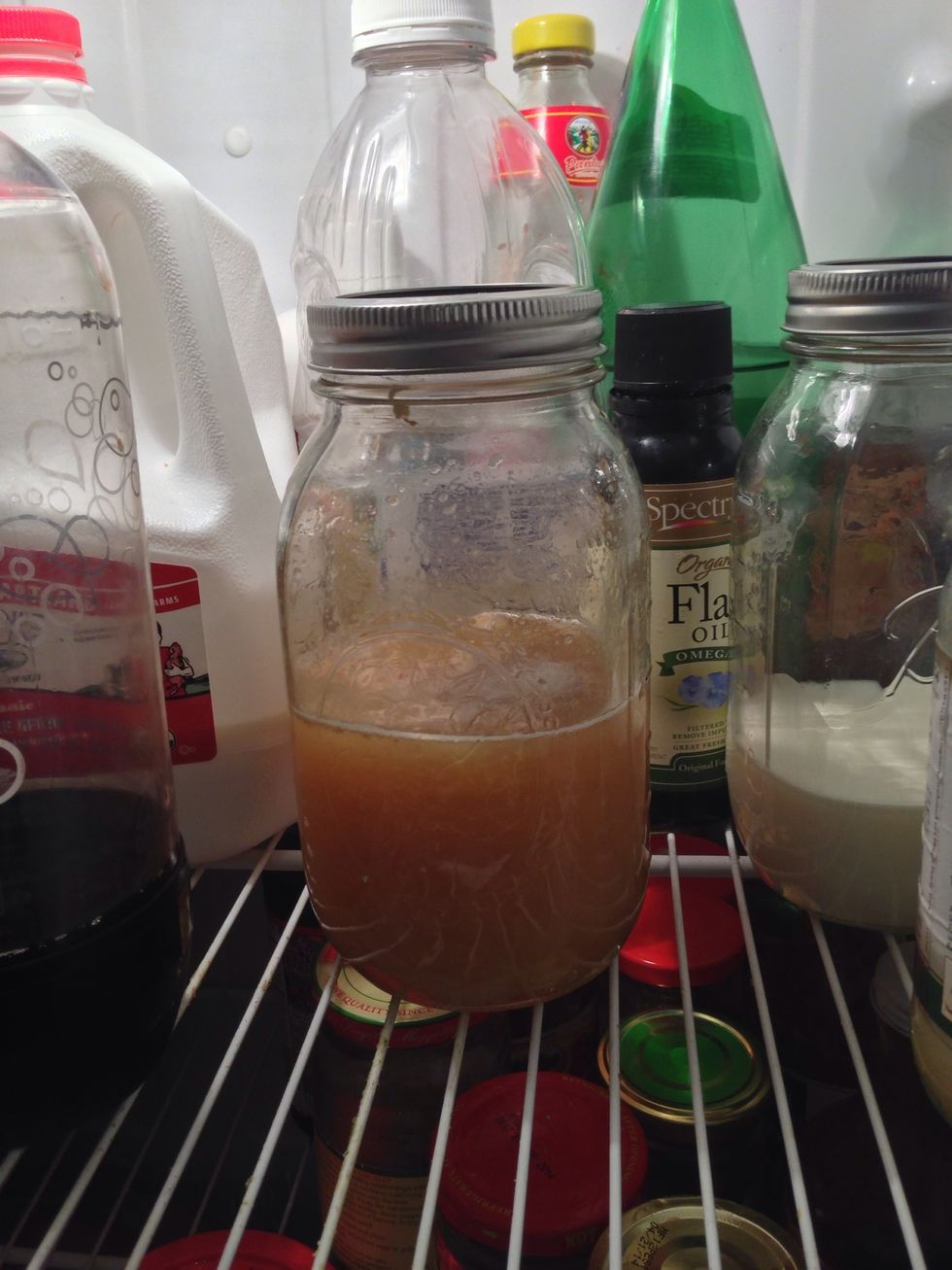 If you're not using it right away, cap it and put it in the refrigerator. Take it out two days before you plan to use it.