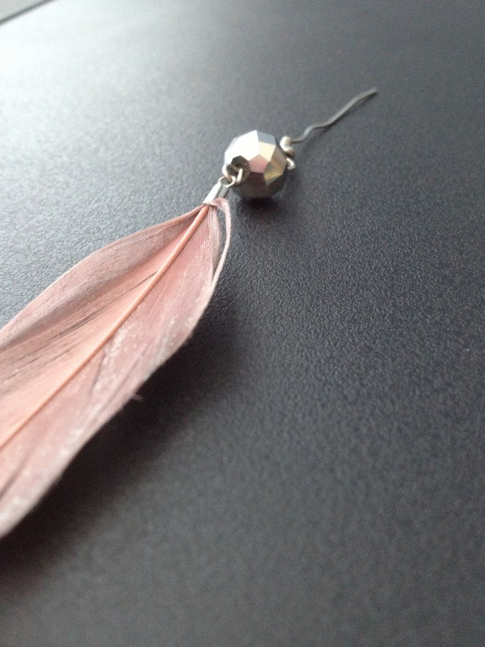 If you're using earrings, just straighten out the hook with jewelry pliers or your fingers.