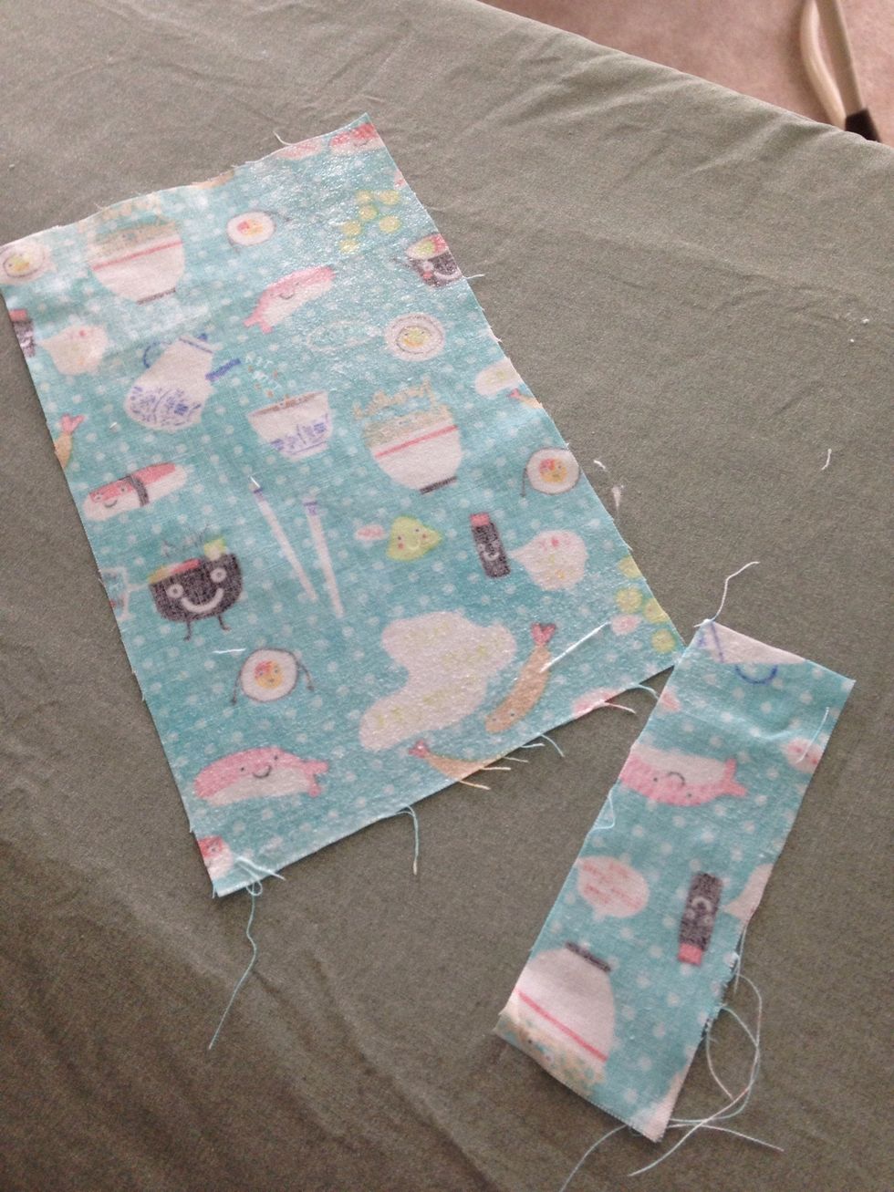 If you're using starch, spray or dip them, allow the starch to soak into the fibers and then iron dry. If you're using fusible interfacing, follow the manufacturer's directions.