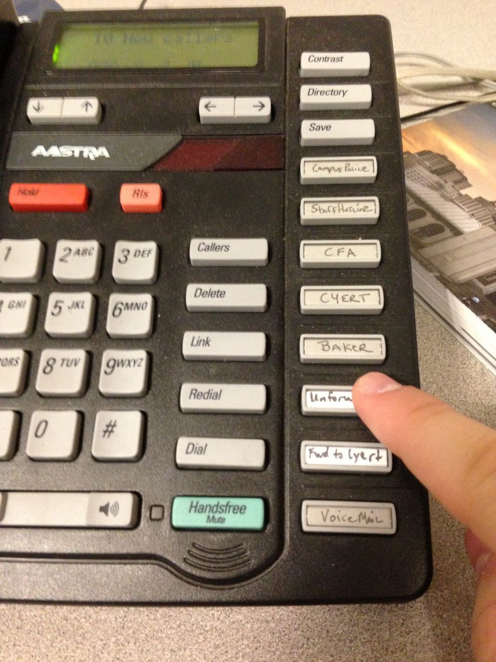If you're working in CFA, check the voicemail to see if anyone has called. In other locations, make sure to unforward the phone (dial 173) so people can call you directly.