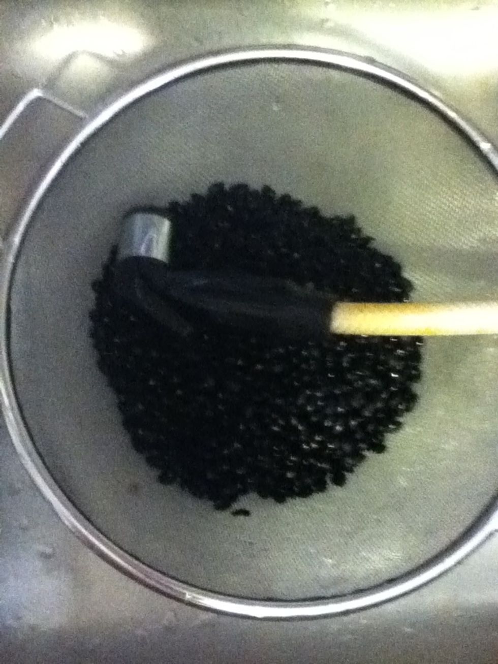 If you rinse 'em in a colander before they go into the slow cooker, they won't stick together.