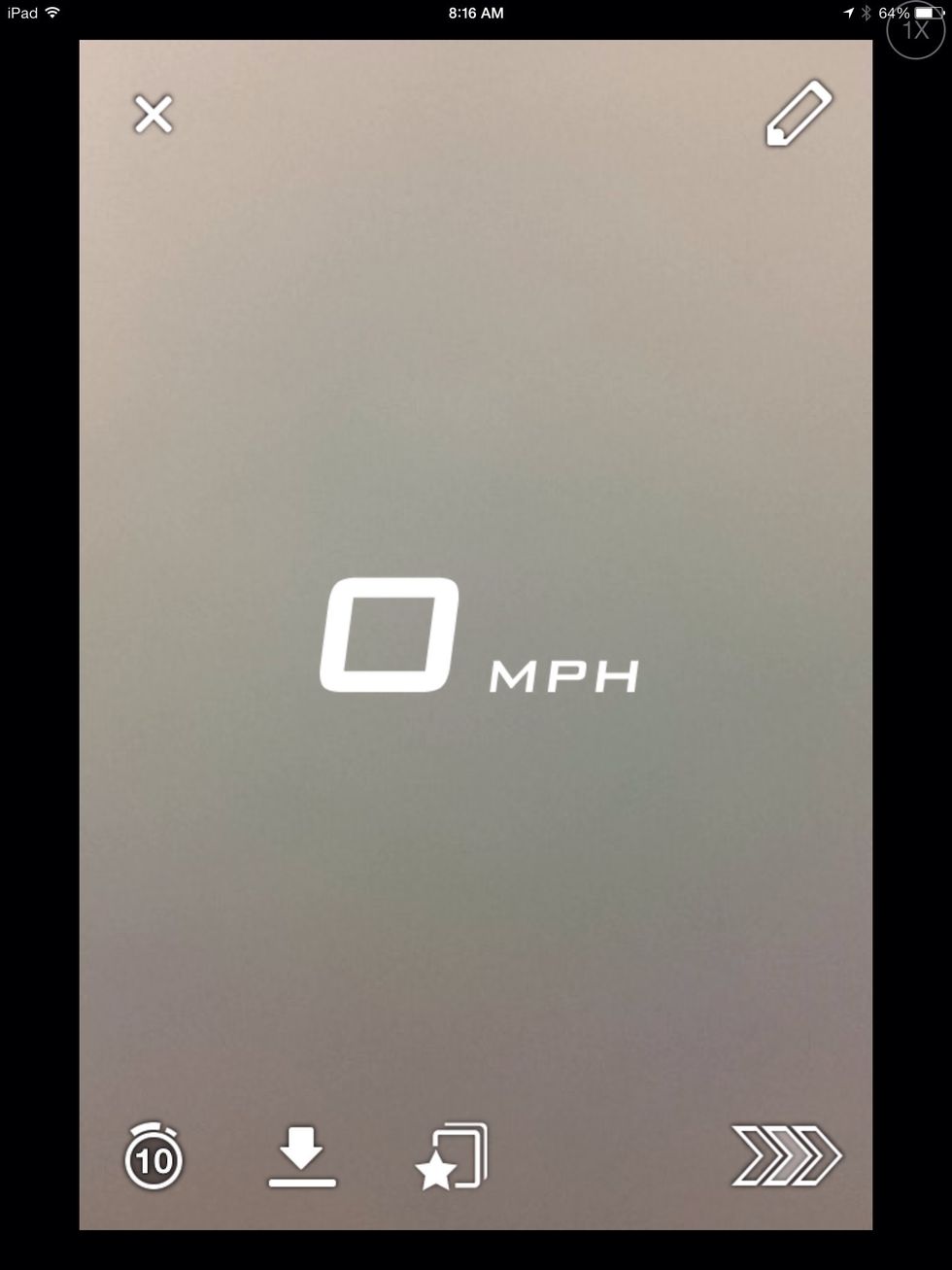 If you slid your finger you get mph.