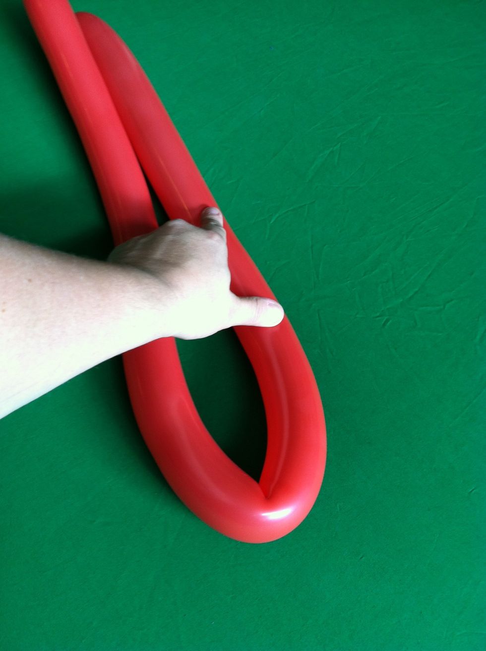 if you take a fully inflated balloon (let a bit of air out before tying to release some of the pressure- this is called burping the balloon)