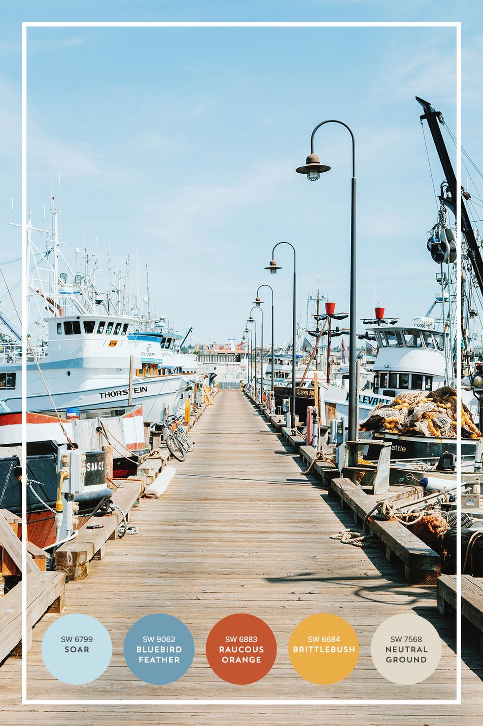 If you\u2019re feeling adventurous, wander through the many docks throughout this seaport city. We were nerding out over the fonts, color combos + silhouettes of these gems.