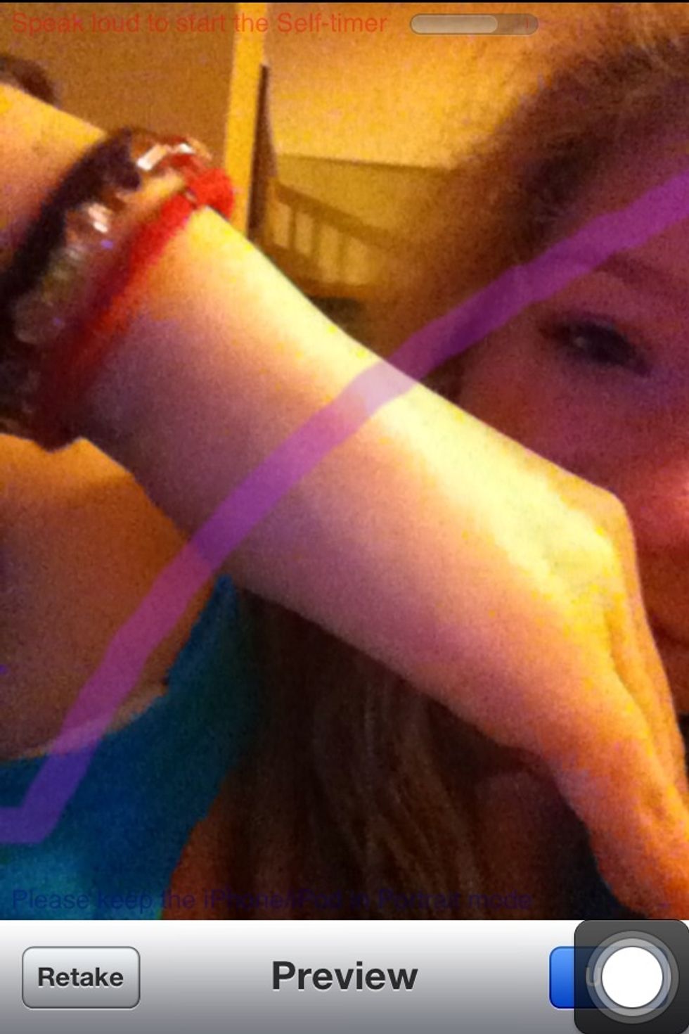 If you use a front camera, the final result will look backwards, but in the next screen it'll look fine