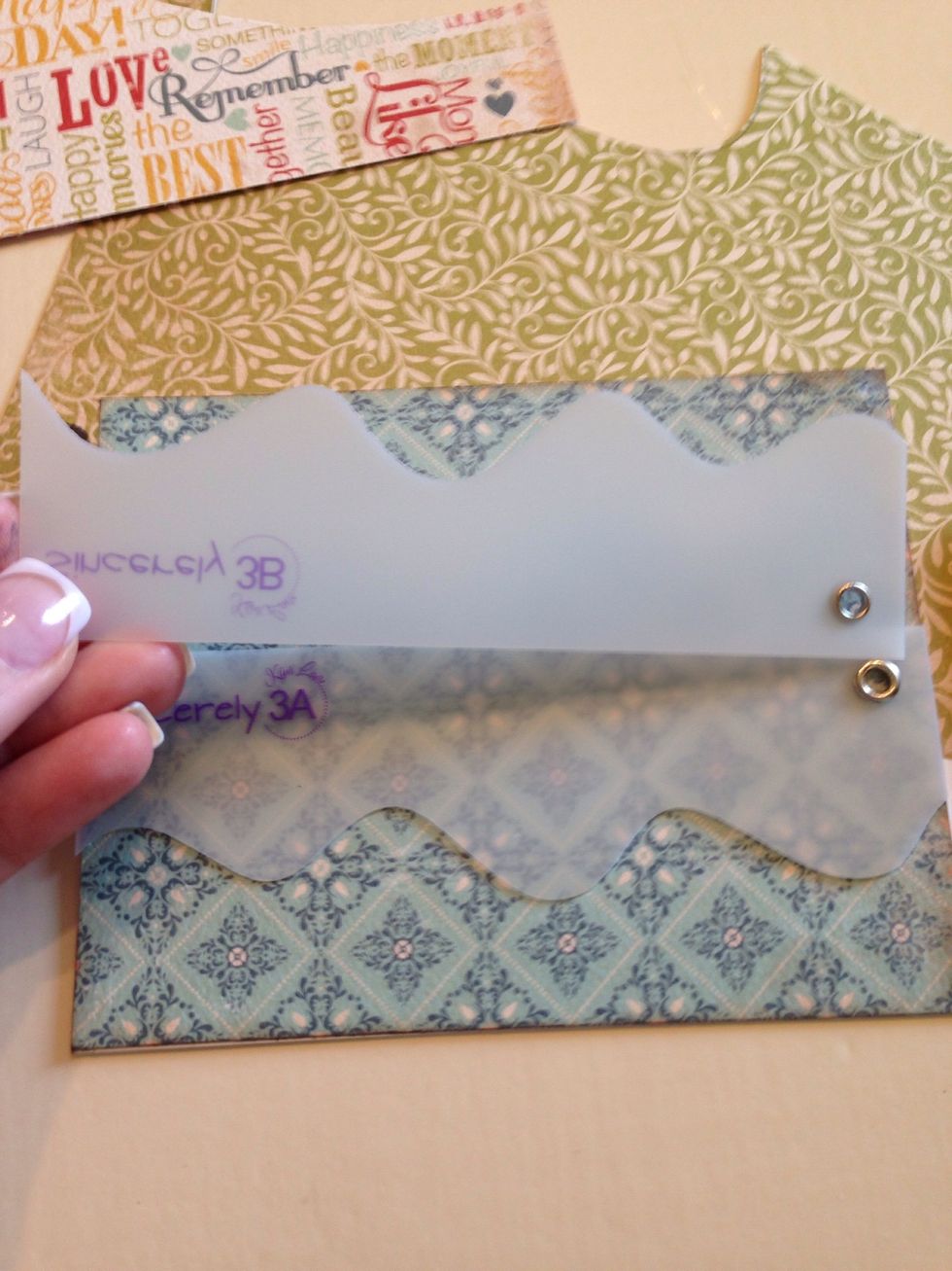 If you use double-sided paper, you can do a back-to-back design by flipping the side B over.