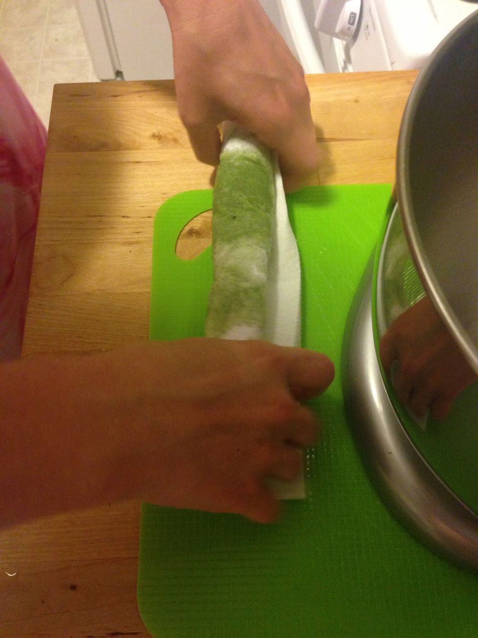 If you use frozen spinach, make sure you wring out all of the water.