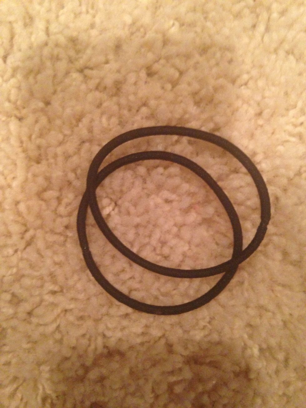 If you use hair ties only tie once and try not to put it in the same place every time because it will break the hair in that place