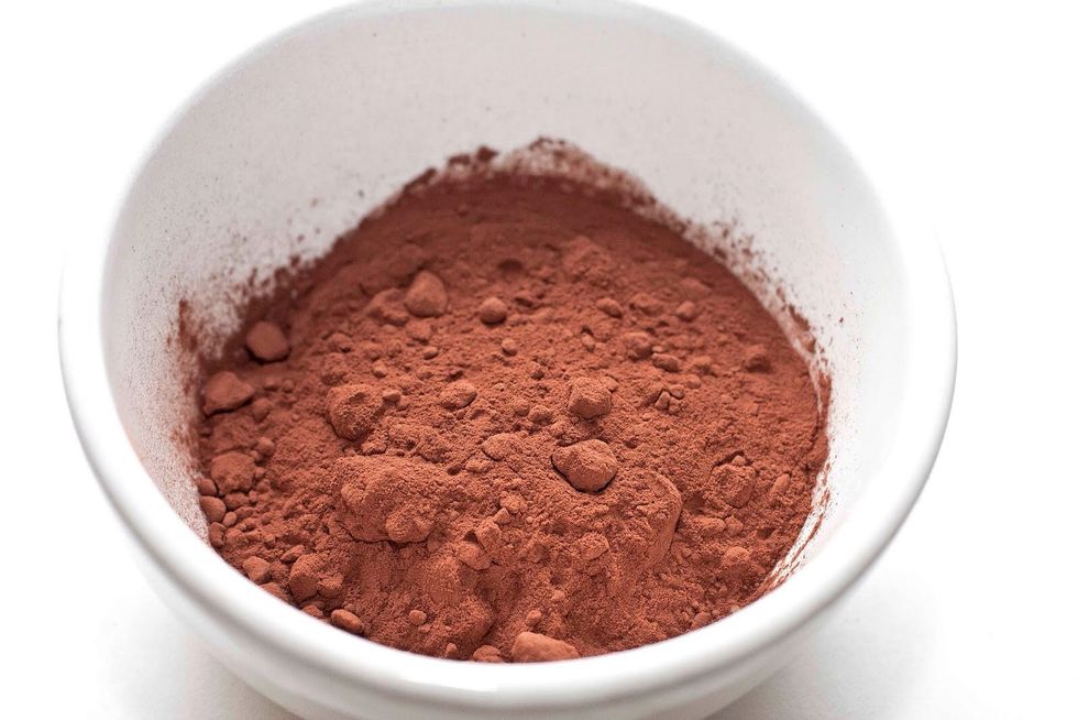If you used chocolate and it clumped before you could stir it in, sit the batter in a bowlful of boiling water and stir until clumps disappear.