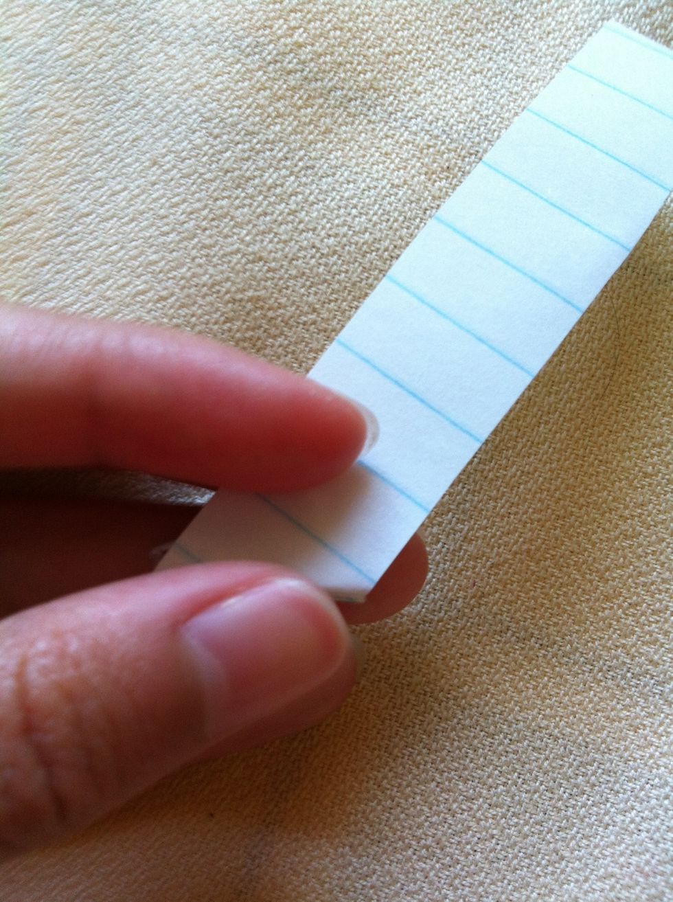 If you've run out of paper before you you reach nine or 10 then your strip of paper was too short or too fat, either cut a new one, or unfold it and cut it thinner
