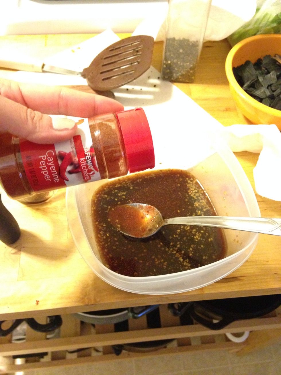 If you want a bit of a kick, add a pinch of cayenne pepper.