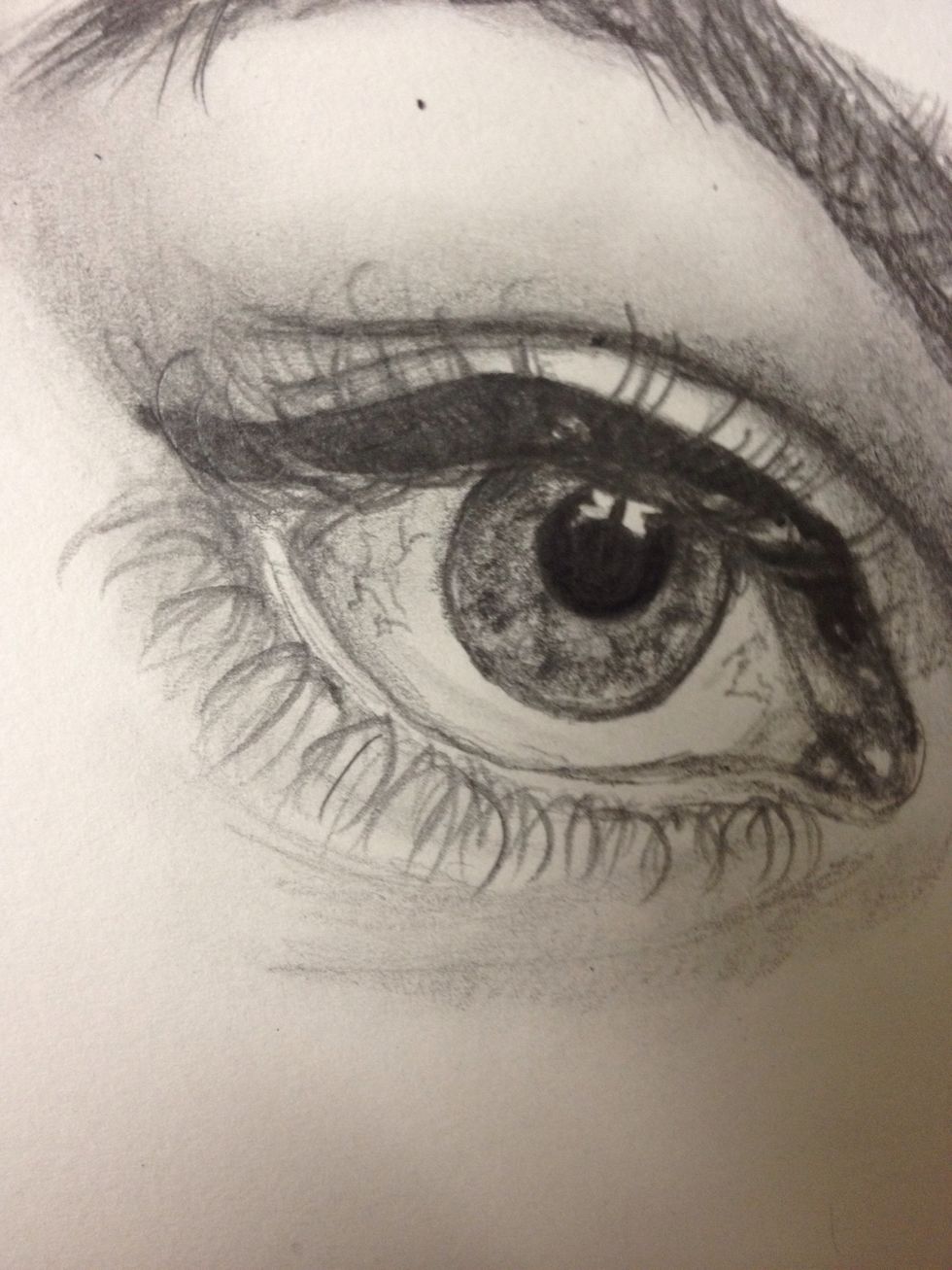 If you want , add squiggly veins to the eye corners.