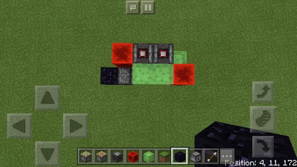 If you want it to go both ways, mirror it on the back but with one redstone block on the other side.