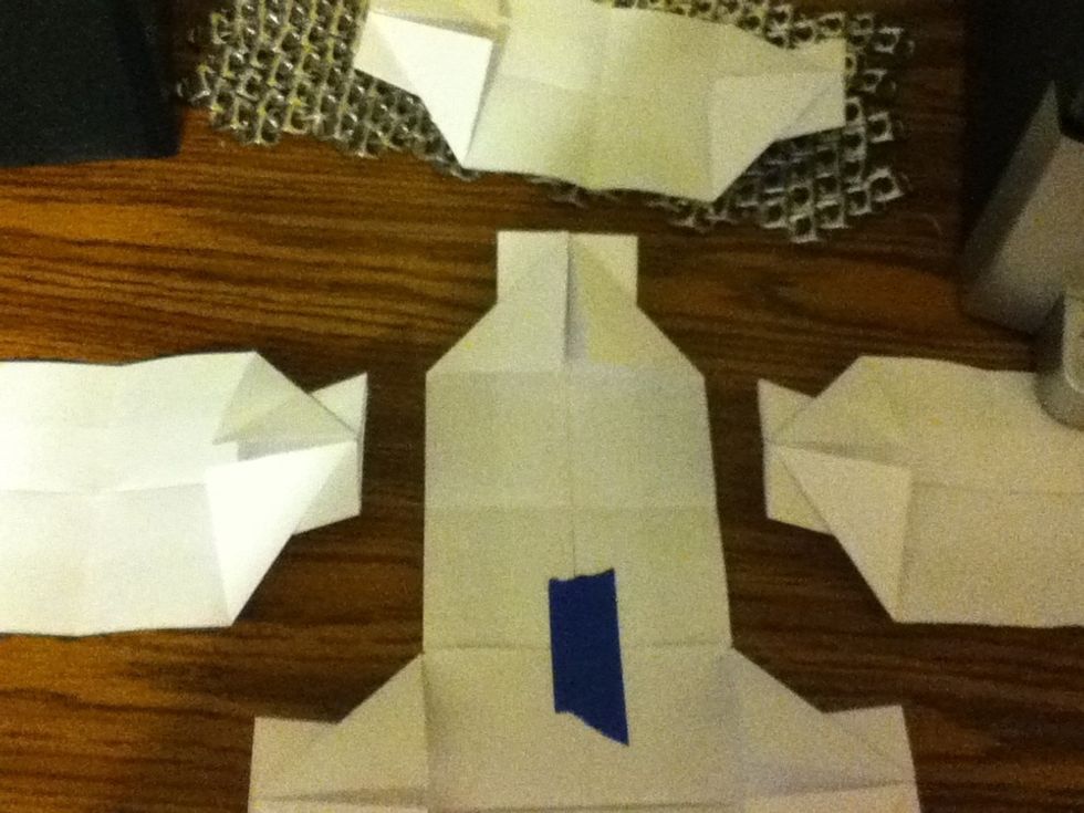 If you want it to stay together better tape the inside like this