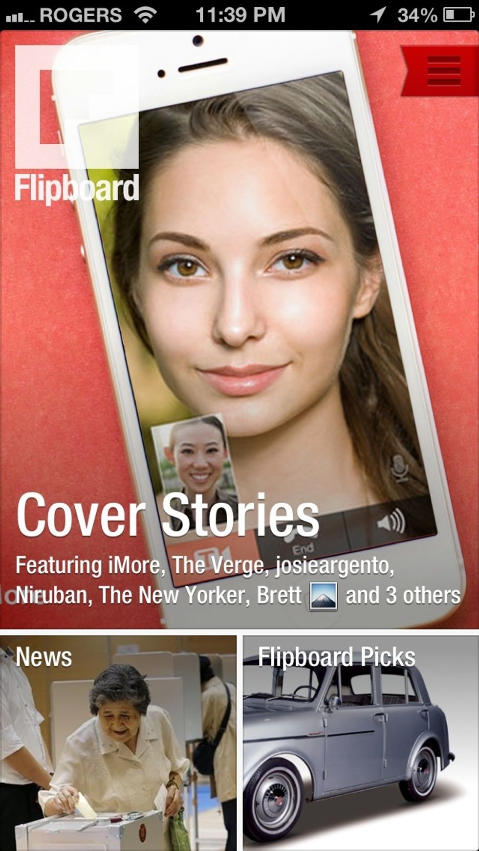 If you want news (CNN, Reuters etc. apps available) try flipboard which is an amazing reader app (there's feedly also)