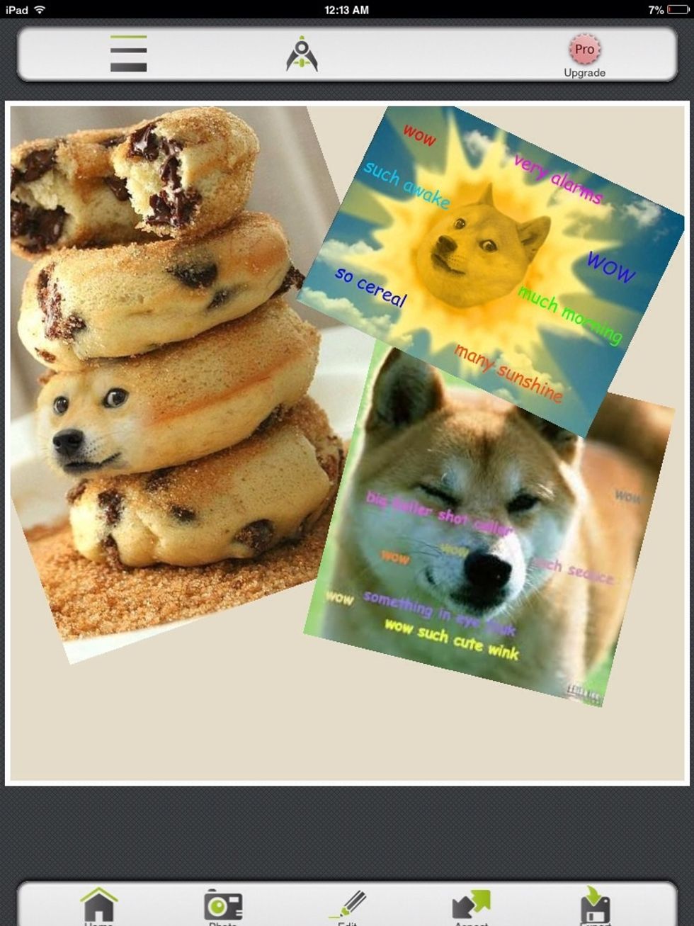 If you want one picture on top, just tap it