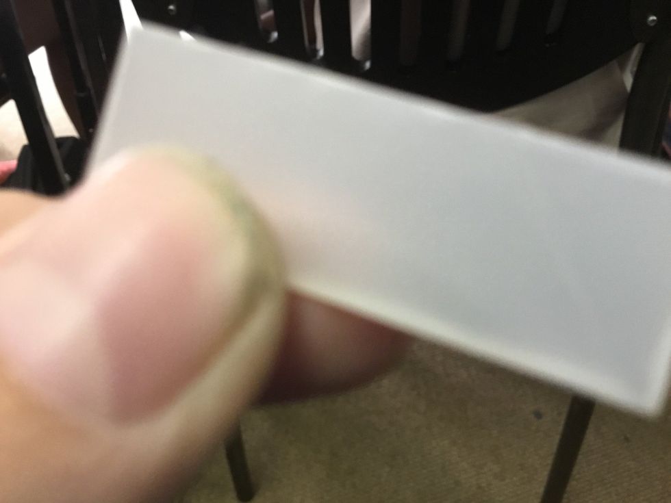 If you want the same effect as mine you can use a plastic piece like this