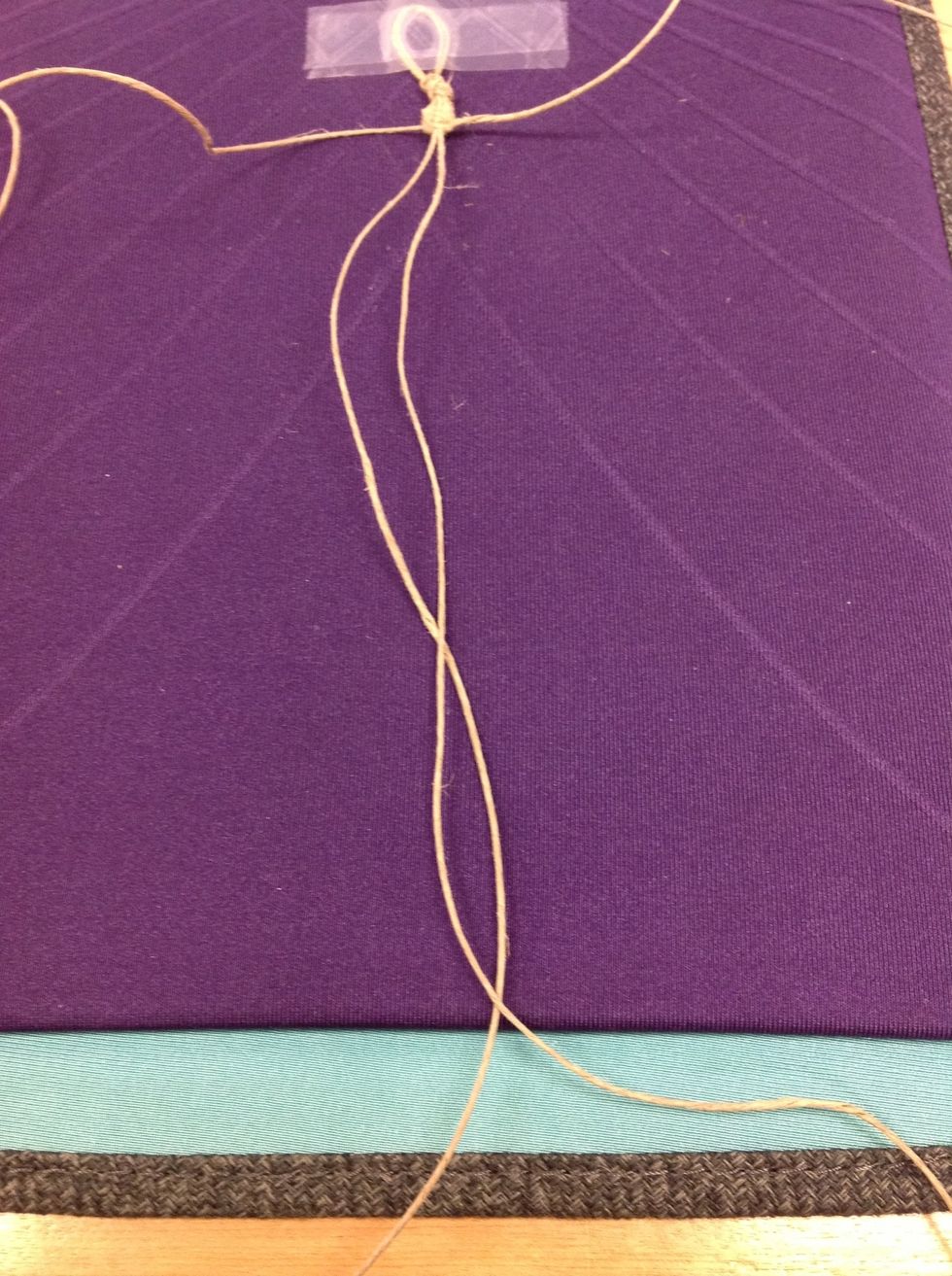 If you want to add beads, you put the bead on the middle two strands, do the technique you just learned and it should be on the bracelet!