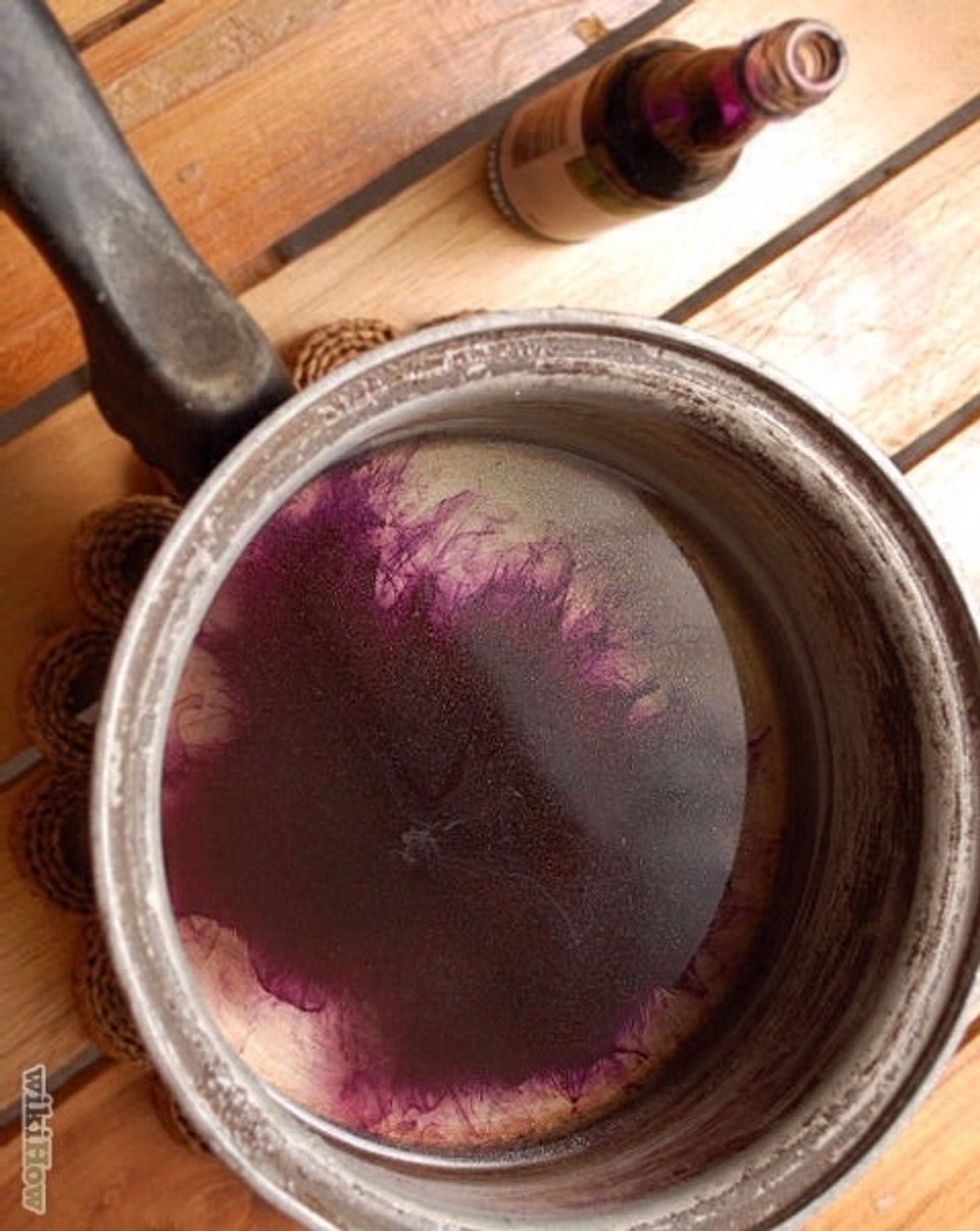 If you want to add flavoring or color, stir it in now.