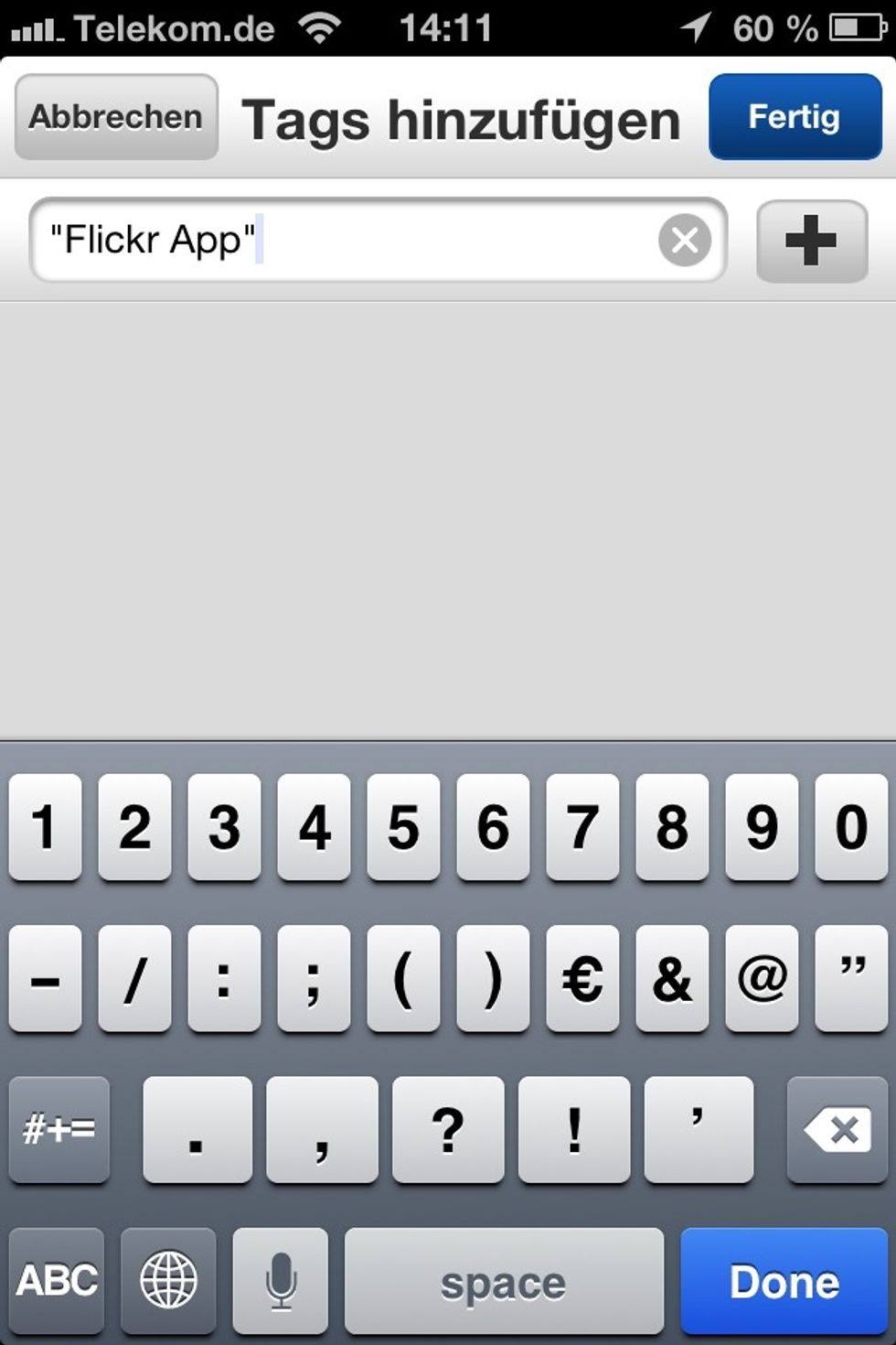 If you want to add Tags with more the one word you have to do it like that. Otherwise the app creates two tags.