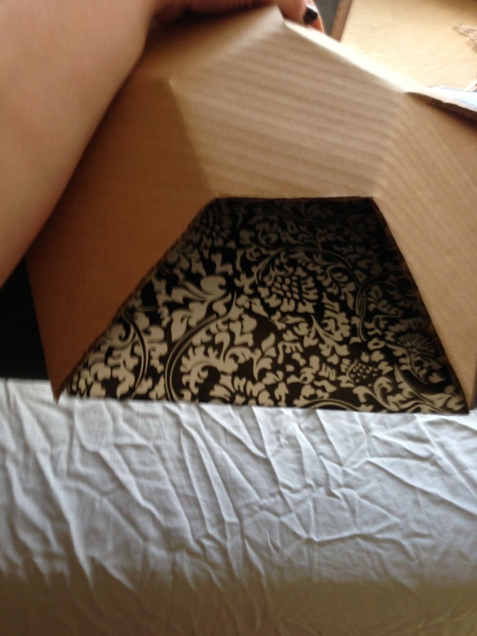 If you want to cover the entire inside you can but as you can see you only need to cover the part that shows.