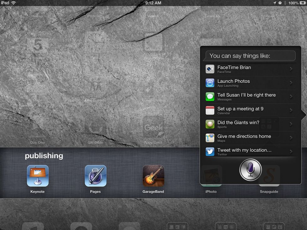 if you want to know about the different things you can say to Siri.  you can click each one to see more about that option.