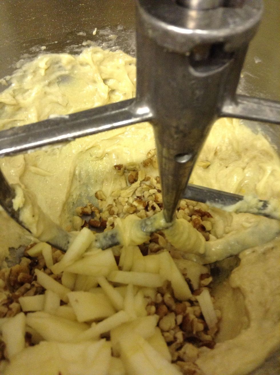 If you want you can add walnuts and apples.  I did half plain, and half like this.