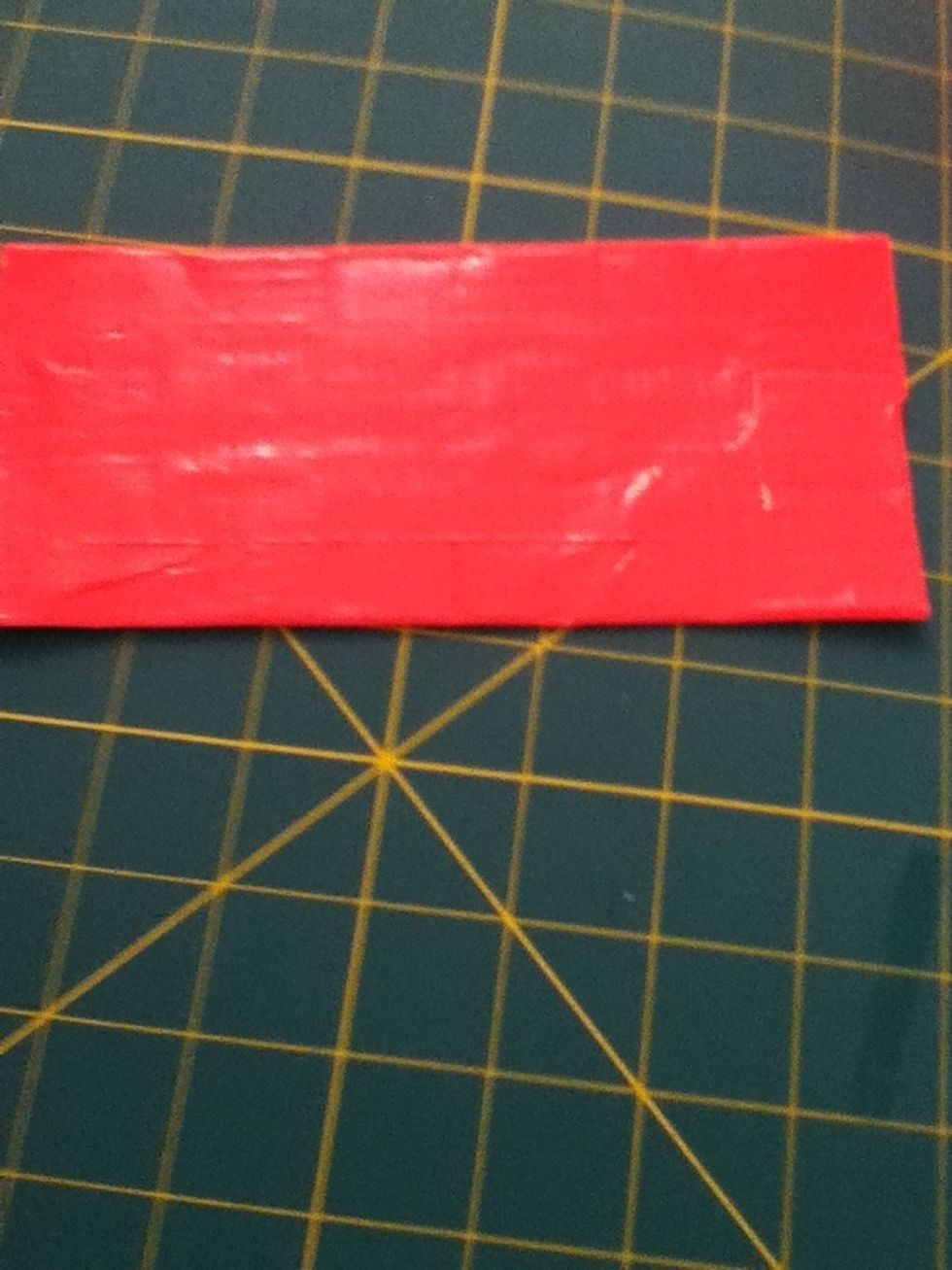 If you want you can cover up the little bit of patteren you can see. Just take a piece of pink tape and put it over top of it.