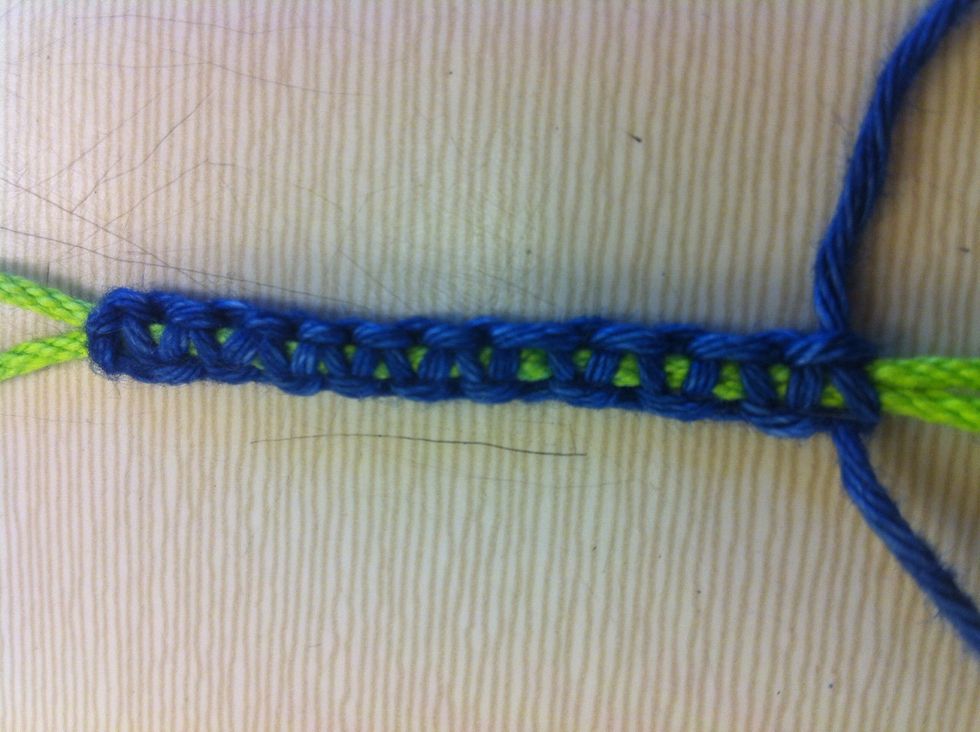 If you want you can drag it to the green becomes visible