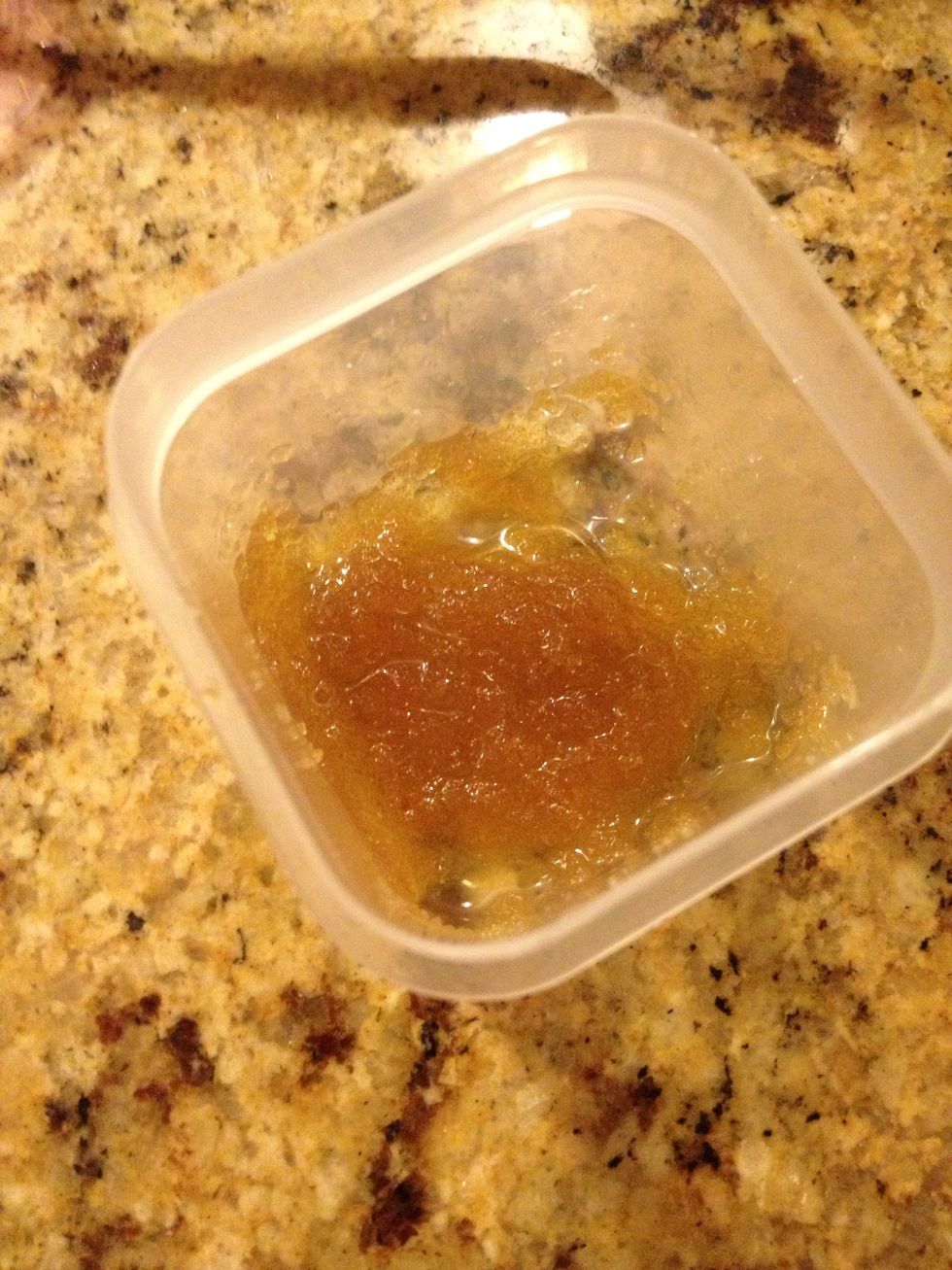 If you want, you can microwave the mixture for a maximum of about 10 seconds to soften it.