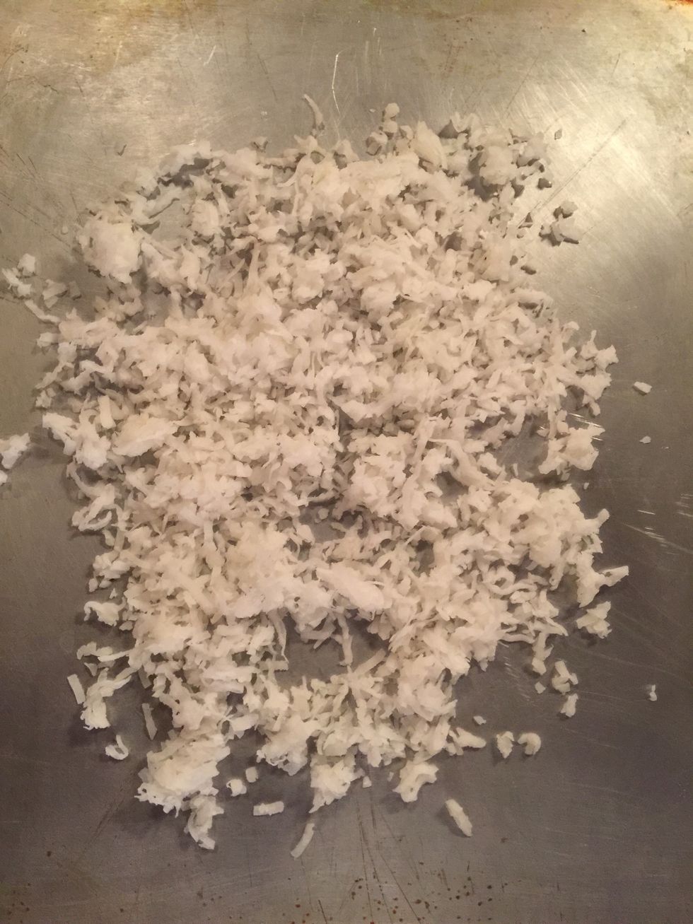 If you want you can toast coconut flakes