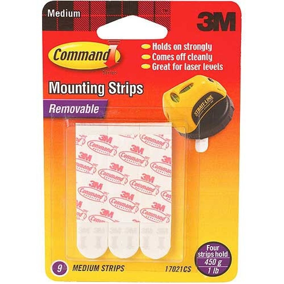 If you would like a more permanent install, remove the 5 rubber feet on the bottom and secure the disc to the counter with 3M Command Strips.