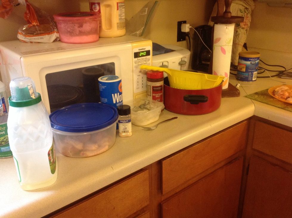 If you would rather use flour instead of wonder the chicken will still come out the same, and you can also change the seasons you use as desired