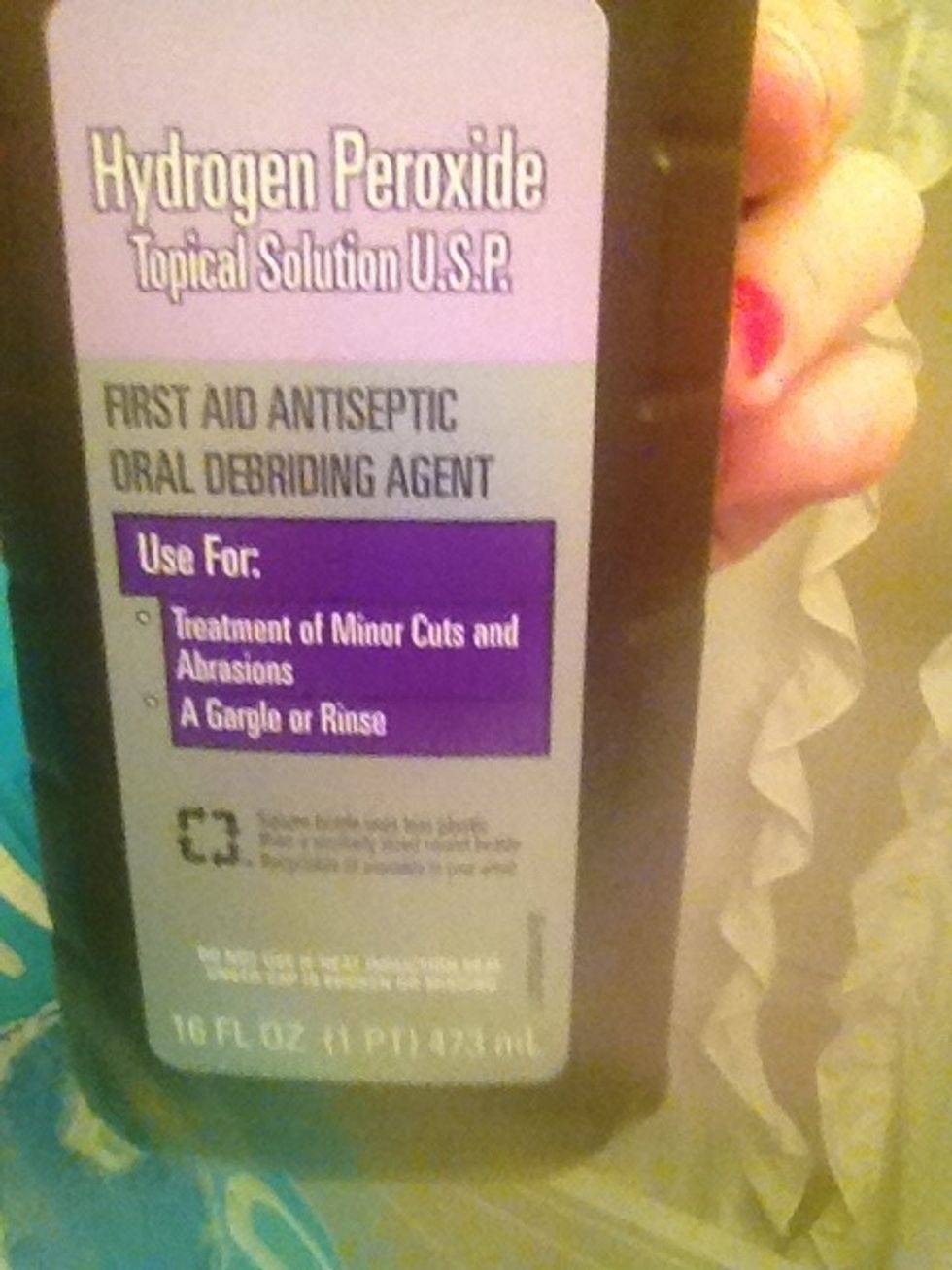 If you would rather use it as a rinse use it with peroxide :) Peroxide is amazing, and is used in most teeth whitening systems.