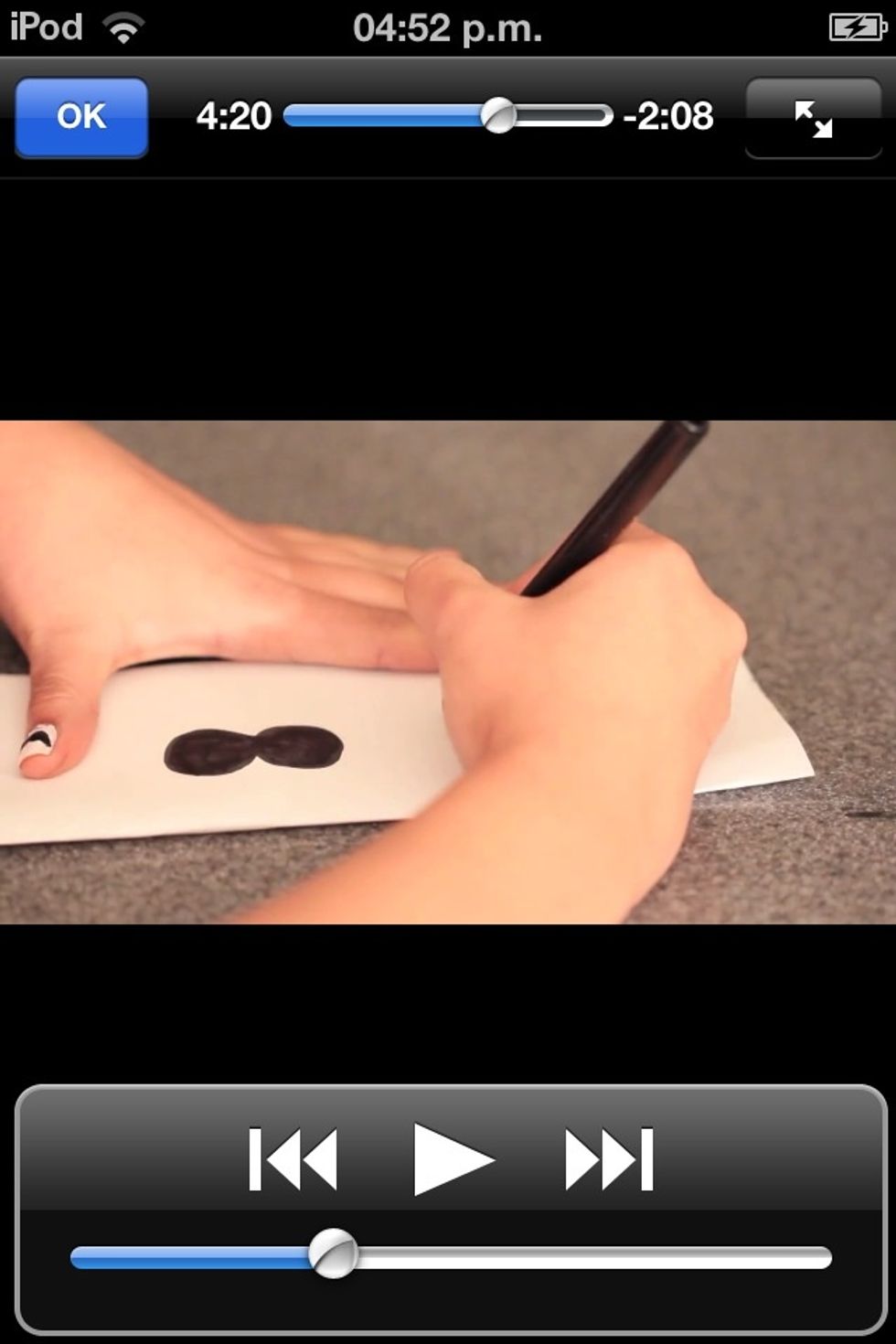 If youa are not ready, practice in a paper and a marker ;) like this ^