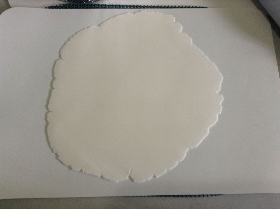 If your fondant becomes dry, either by adding too much sugar or air drying, add small amount of solid shortening and knead thoroughly.