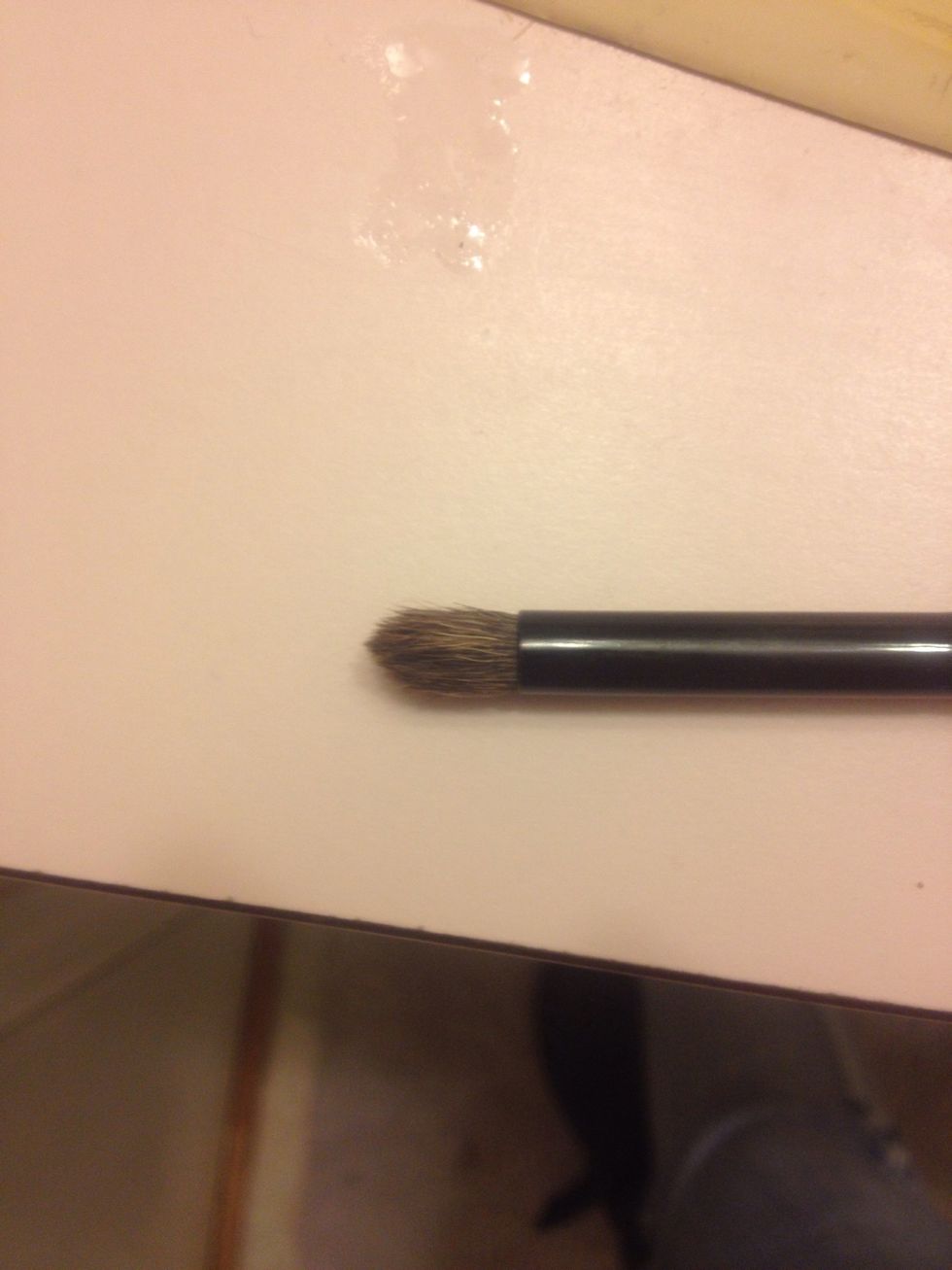 If your like me and want a darker smokey eye keep going with the next step if not you're ready for eyeliner and mascara :) take a smaller fluffy brush
