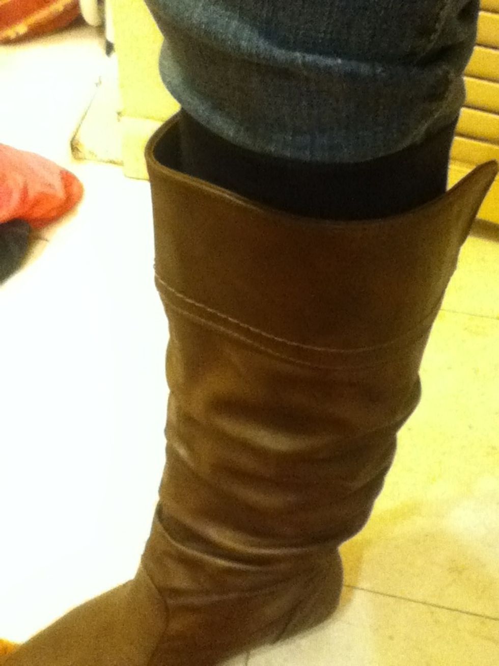 If your sock is taller than your boot...